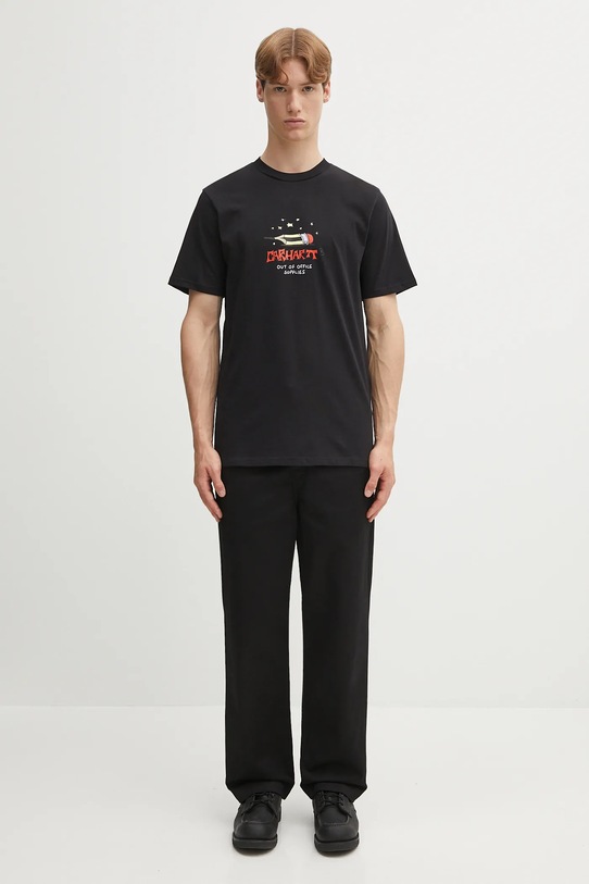 Carhartt WIP cotton t-shirt S/S Work Life Romance I035201.89XX black