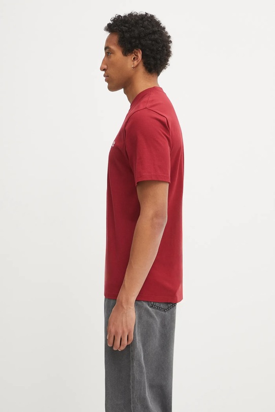Бавовняна футболка Carhartt WIP S/S Alumni I035207.H8XX бордо AW25
