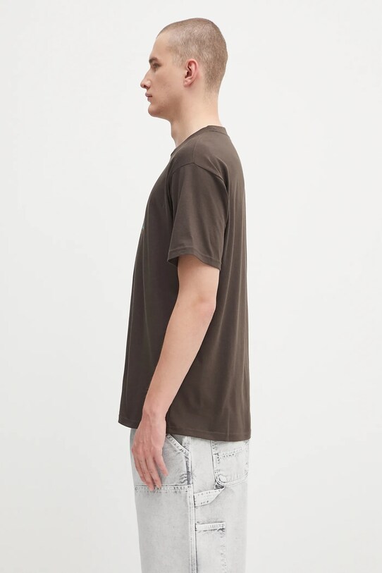 Carhartt WIP t-shirt bawełniany S/S Cream Of The Crop I035192.2ZWXX brązowy AW25