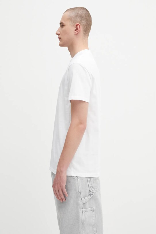 Carhartt WIP t-shirt bawełniany S/S Cream Of The Crop I035192.02XX biały AW25
