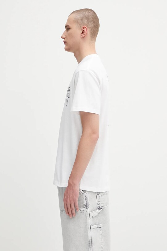 Carhartt WIP t-shirt bawełniany S/S Sandwich I035230.02XX biały AW25