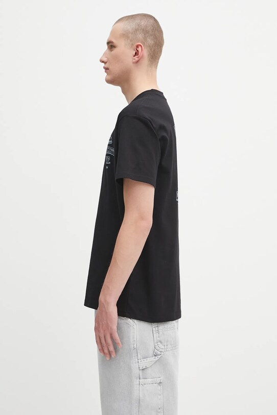 Carhartt WIP t-shirt bawełniany S/S Sandwich I035230.89XX czarny AW25