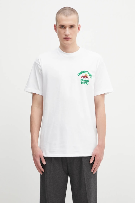 Clothing Carhartt WIP cotton t-shirt S/S Pronto I035195.02XX white