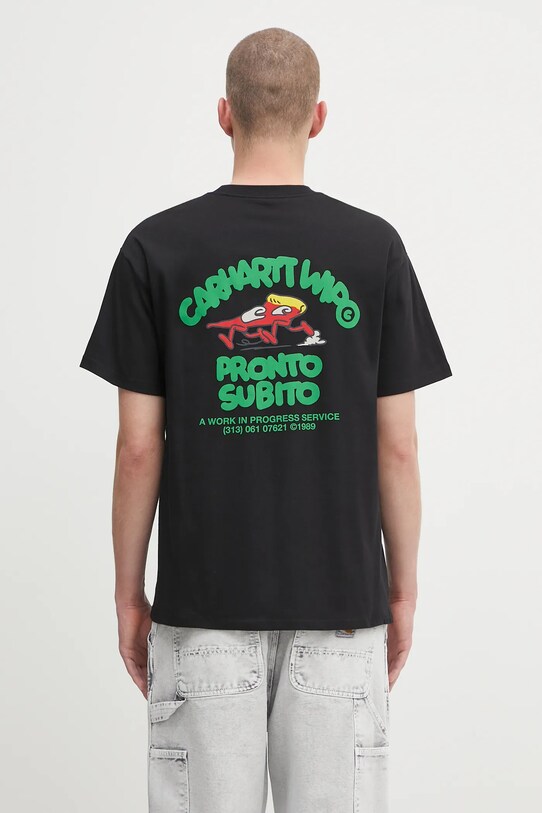 Carhartt WIP cotton t-shirt S/S Pronto relaxed black I035195.89XX