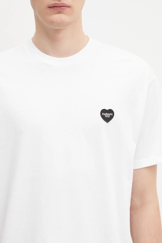 Carhartt WIP t-shirt bawełniany S/S Heart II Hartt biały I035203.02XX