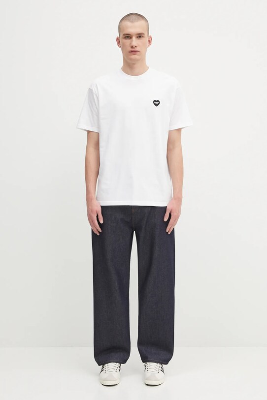 Carhartt WIP t-shirt bawełniany S/S Heart II Hartt I035203.02XX biały