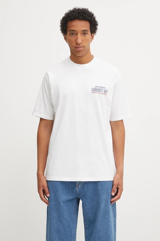 Abbigliamento Carhartt WIP t-shirt in cotone S/S Arcan I035209.260 bianco