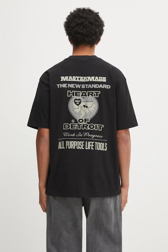 Carhartt WIP t-shirt bawełniany S/S Arcan nadruk czarny I035209.8960