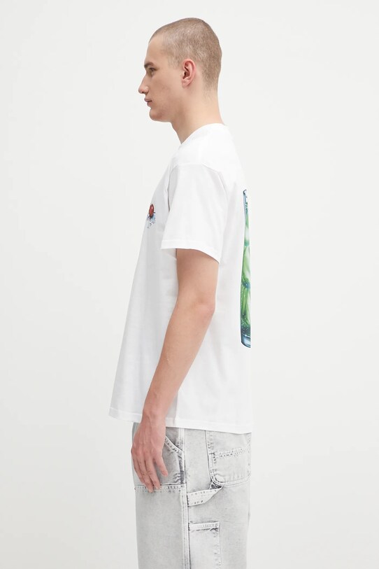 Carhartt WIP t-shirt bawełniany S/S Jake Garcia I035208.02XX biały AW25