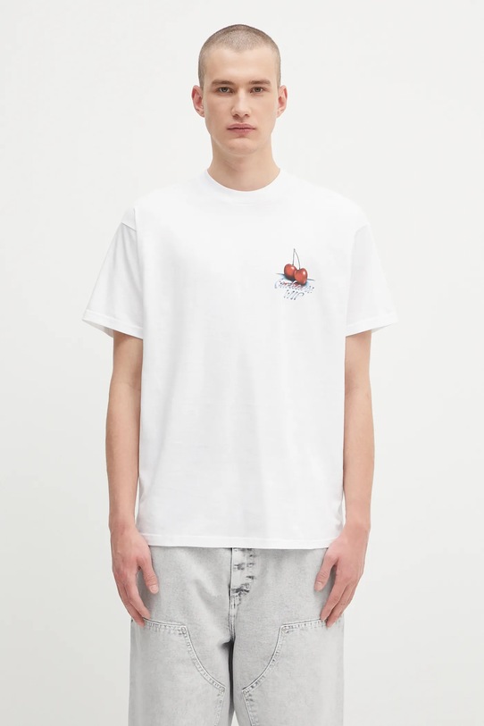 Одежда Хлопковая футболка Carhartt WIP S/S Jake Garcia I035208.02XX белый