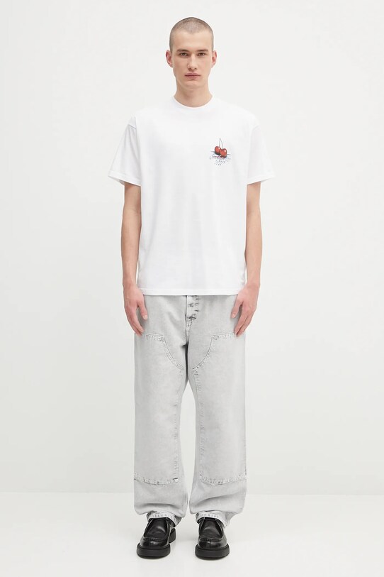 Carhartt WIP t-shirt bawełniany S/S Jake Garcia I035208.02XX biały