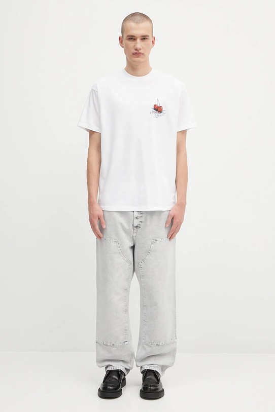 Хлопковая футболка Carhartt WIP S/S Jake Garcia I035208.02XX белый
