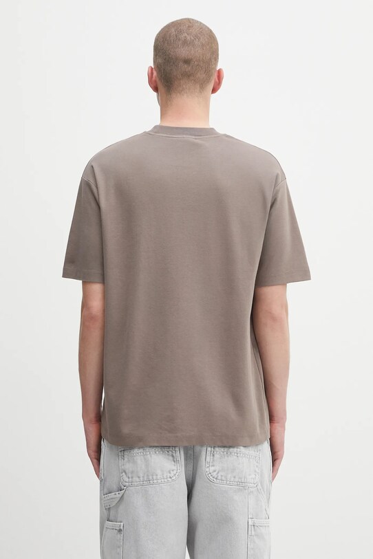 Odzież Drôle de Monsieur t-shirt bawełniany Le Tshirt Grand HUtel H.TS261.CO002 brązowy