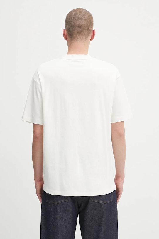 Odzież Drôle de Monsieur t-shirt bawełniany Le Tshirt Plateau H.TS255.CO002 biały