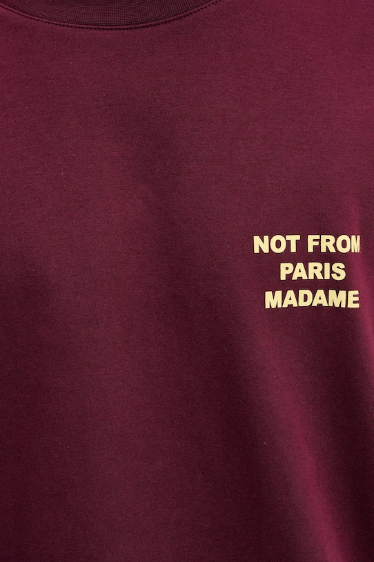 Drôle de Monsieur t-shirt bawełniany Le T-shirt Slogan I.TS203.CO002 czerwony