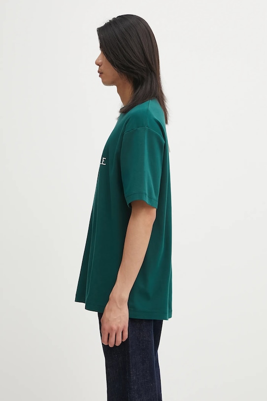 Drôle de Monsieur t-shirt bawełniany Le T-shirt "The Best Club" I.TS273.CO002 zielony AW25