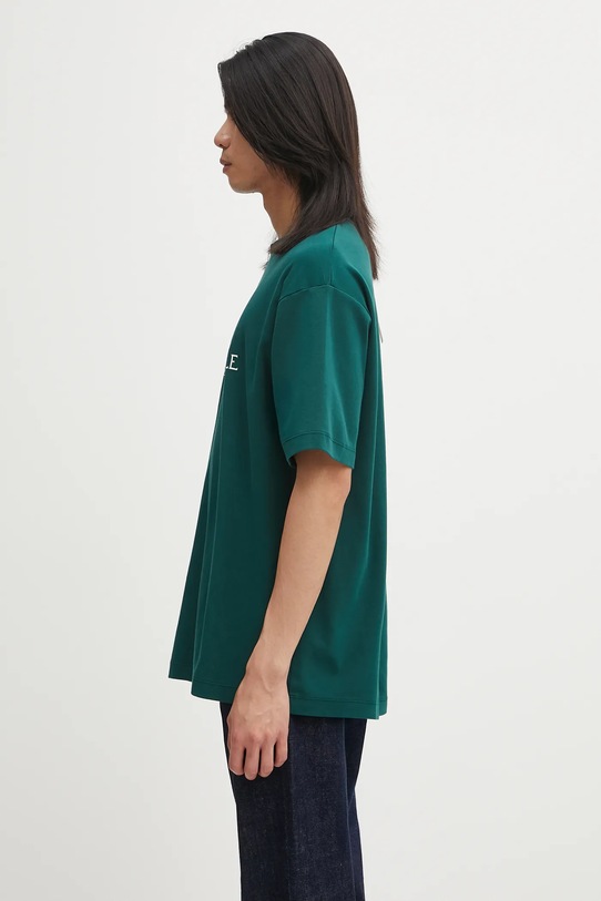 Βαμβακερό μπλουζάκι Drôle de Monsieur Le T-shirt "The Best Club" I.TS273.CO002 πράσινο AW25