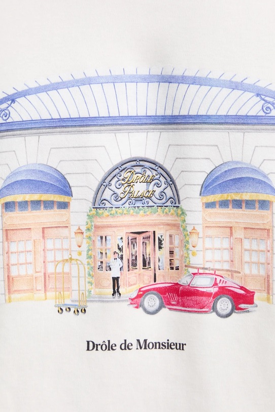 Drôle de Monsieur pamut póló Le T-shirt DrUle Palace I.TS285.CO002 bézs