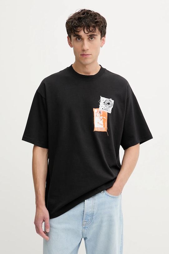 Abbigliamento Vans t-shirt in cotone VN000PB9BLK1 nero