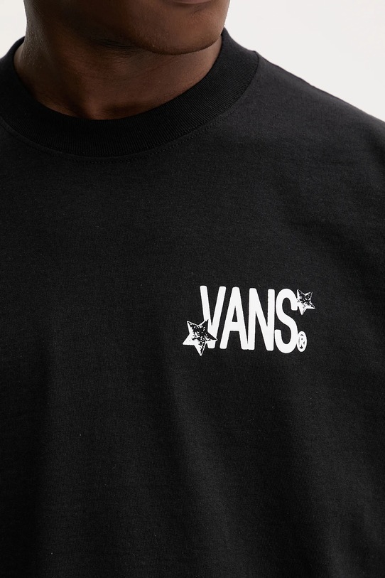 Bombažna kratka majica Vans VN000PBRBLK1 črna