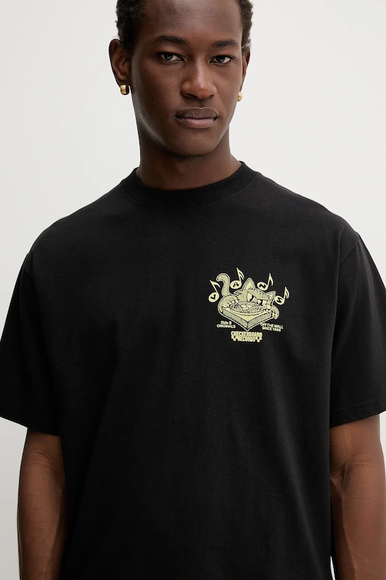 Vans pamut póló fekete VN000PC0BLK1