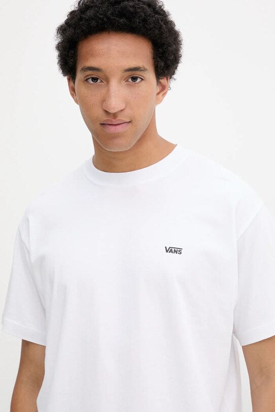 Vans t-shirt bawełniany biały VN000R9XWHT1