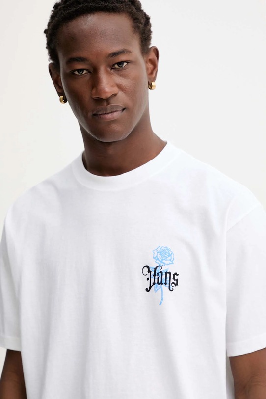 Bavlnené tričko Vans biela VN000PCHWHT1