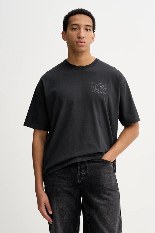 Odzież Vans t-shirt bawełniany VN000PCWBLK1 szary