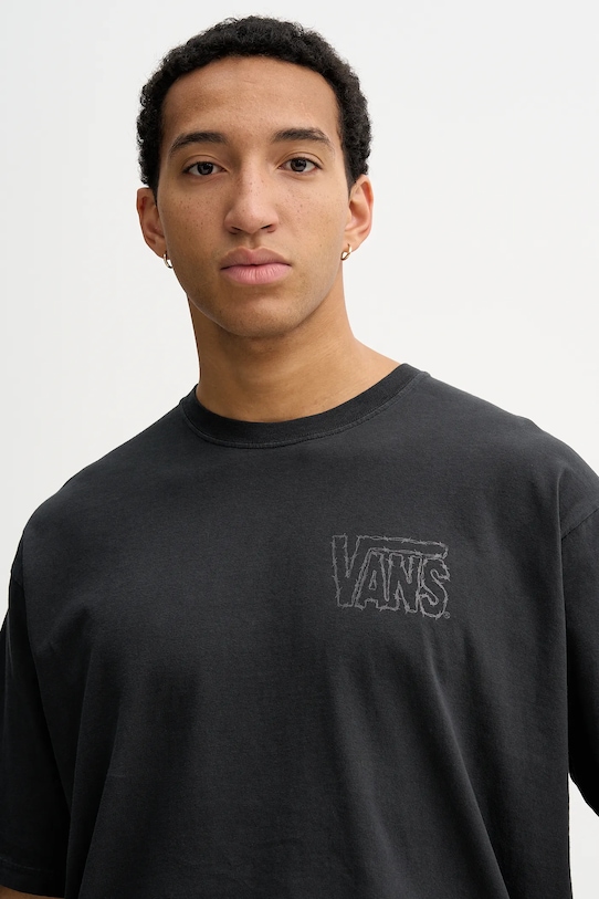 Bavlnené tričko Vans sivá VN000PCWBLK1