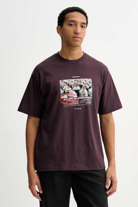 Vans t-shirt in cotone rilassato violetto VN000PCXEMS1