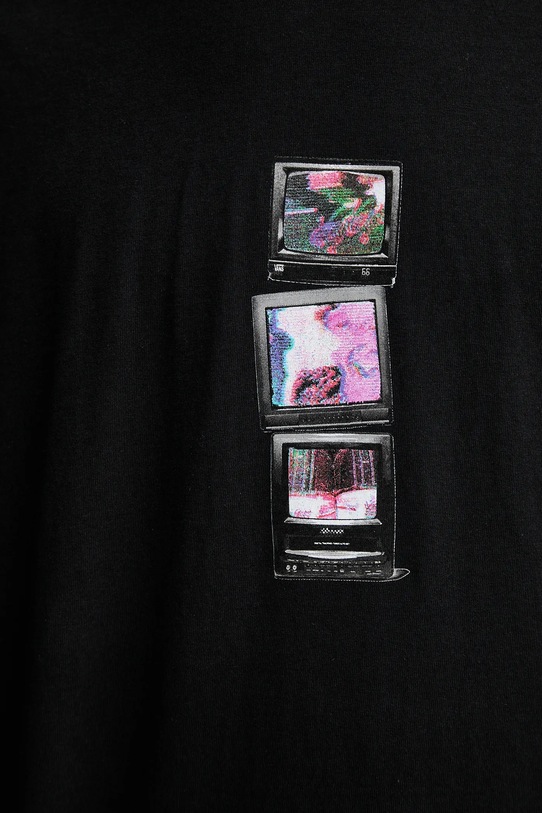 Vans tricou din bumbac VN000PDTBLK1 negru