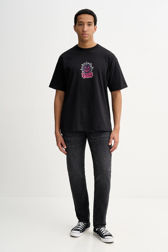 Vans t-shirt bawełniany VN000PE7BLK1 czarny AW25