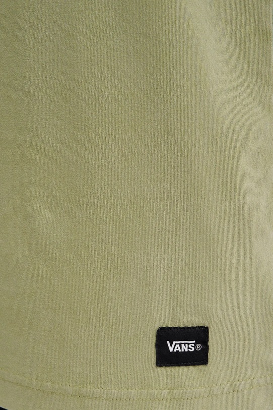 Βαμβακερό μπλουζάκι Vans VN000PFJEMZ1 πράσινο