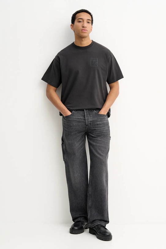 Vans t-shirt bawełniany VN000PJSBLK1 szary AW25