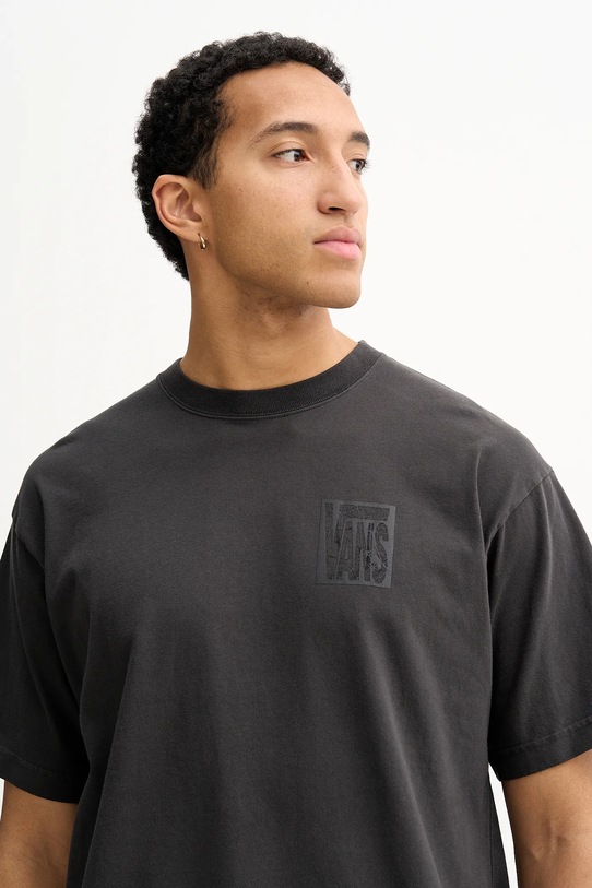 Vans t-shirt bawełniany szary VN000PJSBLK1