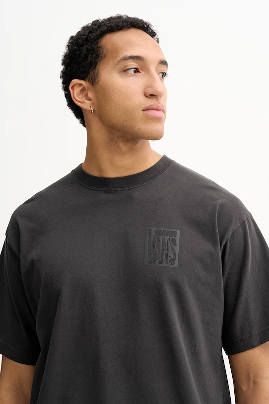 Bavlnené tričko Vans sivá VN000PJSBLK1