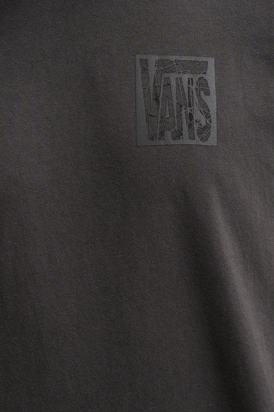 Bavlnené tričko Vans VN000PJSBLK1 sivá