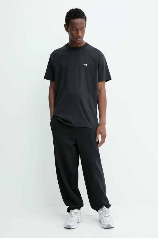 Bavlněné tričko Vans VN000R9XBLK1 černá AW25