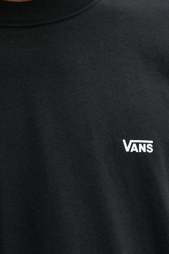 Bavlněné tričko Vans VN000R9XBLK1 černá