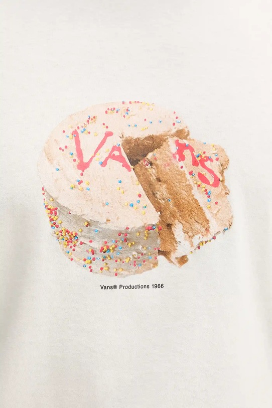 Vans t-shirt bawełniany VN000R15FS81 beżowy