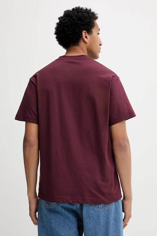 Odzież Vans t-shirt bawełniany VN000RA14QU1 bordowy