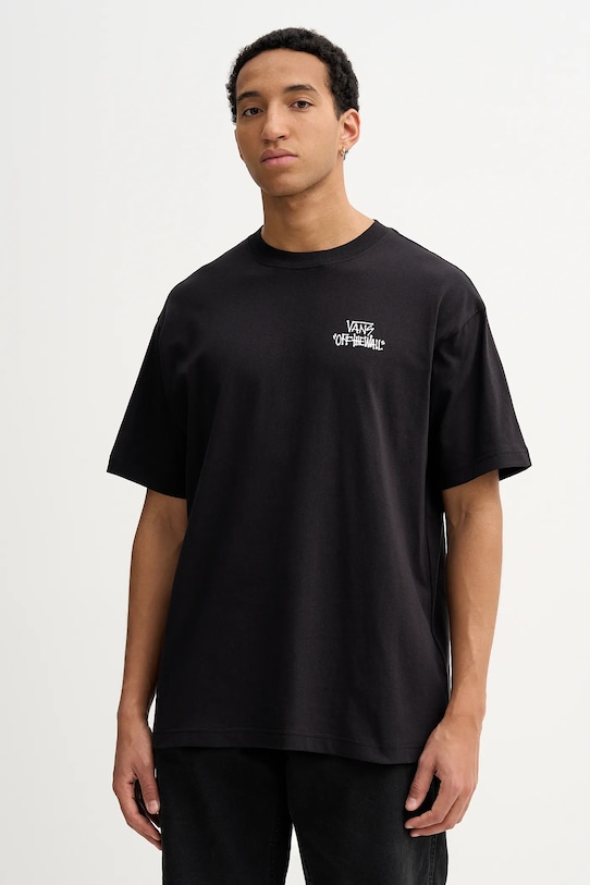 Odzież Vans t-shirt bawełniany VN000RD4BLK1 czarny