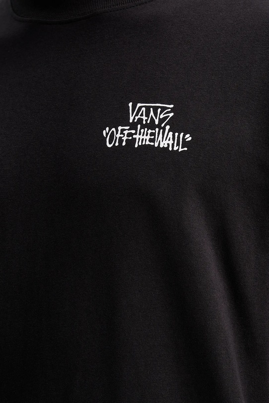 Vans t-shirt bawełniany VN000RD4BLK1 czarny