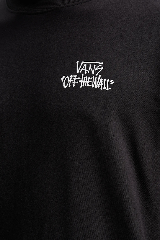 Vans t-shirt bawełniany VN000RD4BLK1 czarny