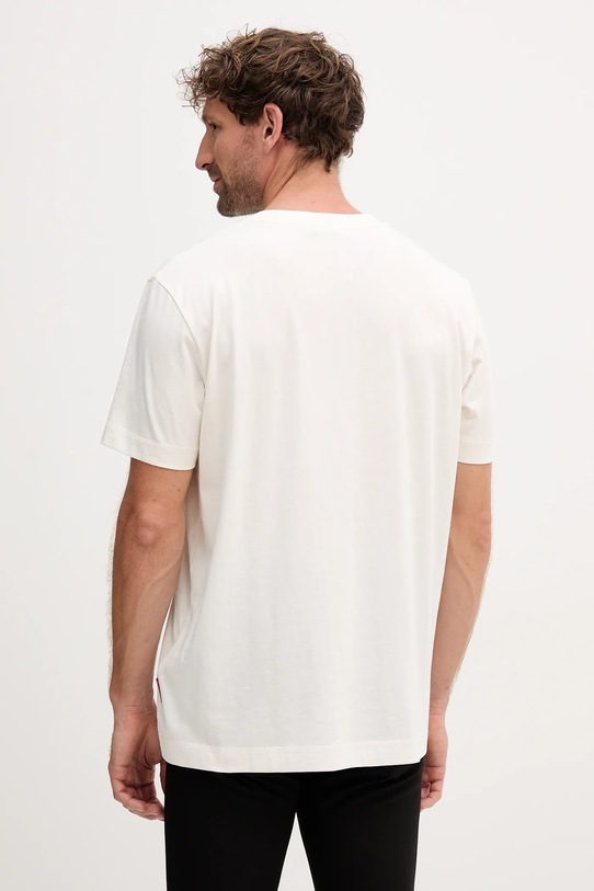 Joop! t-shirt bawełniany 30047002 beżowy AW25