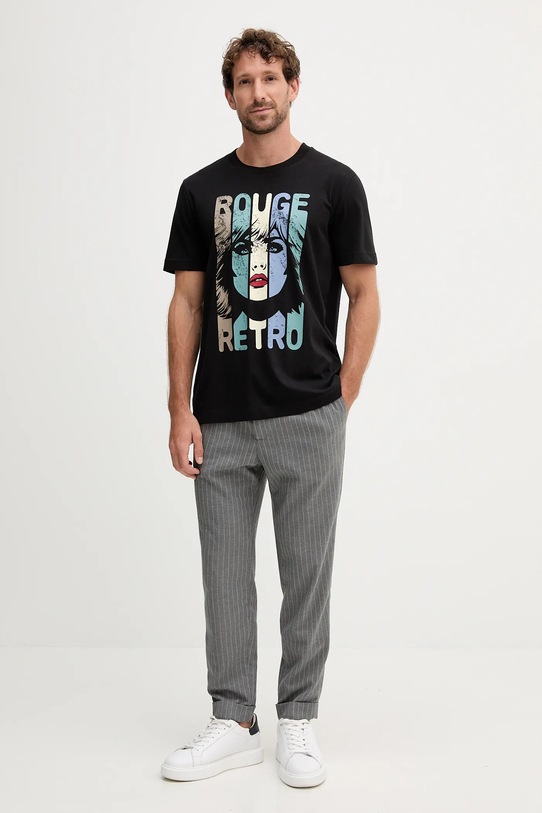 Joop! t-shirt bawełniany 30047003 czarny AW25