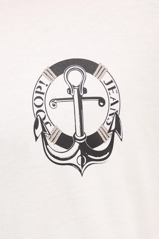 Joop! t-shirt bawełniany 30047014 beżowy