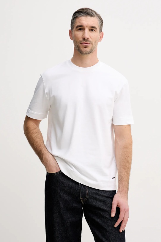 Joop! t-shirt bawełniany bawełna biały 30042457