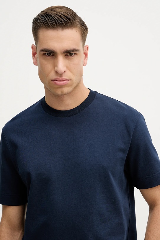 Joop! t-shirt bawełniany granatowy 30042457