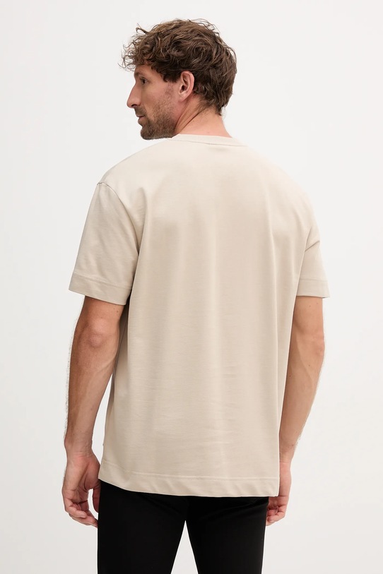 Joop! t-shirt bawełniany 30042457 beżowy AW25